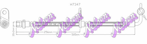 Brovex-Nelson H7347 Brake Hose H7347: Buy near me in Poland at 2407.PL - Good price!