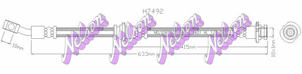 Brovex-Nelson H7492 Przewód hamulcowy elastyczny H7492: Dobra cena w Polsce na 2407.PL - Kup Teraz!