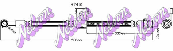 Brovex-Nelson H7410 Brake Hose H7410: Buy near me in Poland at 2407.PL - Good price!