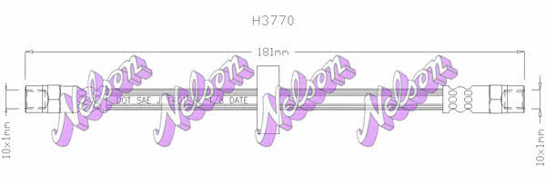 Brovex-Nelson H3770 Przewód hamulcowy elastyczny H3770: Dobra cena w Polsce na 2407.PL - Kup Teraz!
