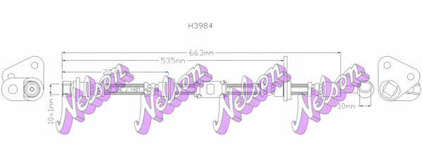 Brovex-Nelson H3984 Bremsschlauch H3984: Kaufen Sie zu einem guten Preis in Polen bei 2407.PL!