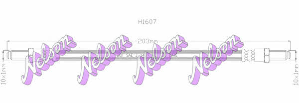 Brovex-Nelson H1607 Przewód hamulcowy elastyczny H1607: Dobra cena w Polsce na 2407.PL - Kup Teraz!