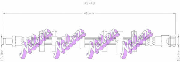 Brovex-Nelson H3748 Гальмівний шланг H3748: Приваблива ціна - Купити у Польщі на 2407.PL!