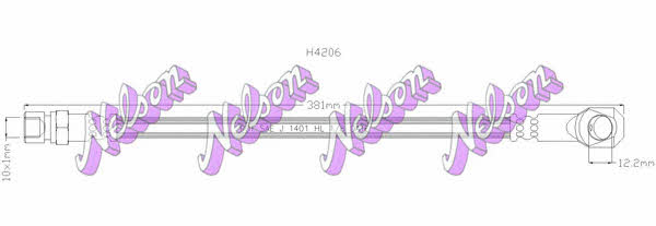 Brovex-Nelson H4206 Przewód hamulcowy elastyczny H4206: Atrakcyjna cena w Polsce na 2407.PL - Zamów teraz!