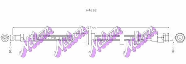 Brovex-Nelson H4692 Гальмівний шланг H4692: Приваблива ціна - Купити у Польщі на 2407.PL!