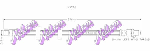 Brovex-Nelson H3772 Гальмівний шланг H3772: Приваблива ціна - Купити у Польщі на 2407.PL!