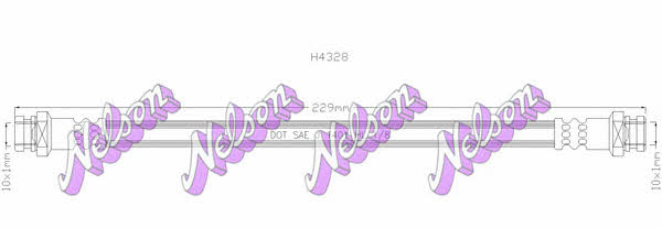 Brovex-Nelson H4328 Гальмівний шланг H4328: Приваблива ціна - Купити у Польщі на 2407.PL!