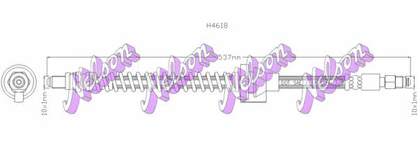 Brovex-Nelson H4618 Brake Hose H4618: Buy near me in Poland at 2407.PL - Good price!