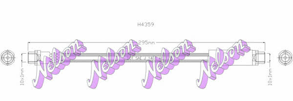 Brovex-Nelson H4359 Тормозной шланг H4359: Отличная цена - Купить в Польше на 2407.PL!