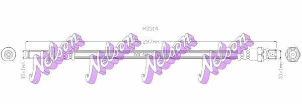 Brovex-Nelson H3514 Przewód hamulcowy elastyczny H3514: Dobra cena w Polsce na 2407.PL - Kup Teraz!