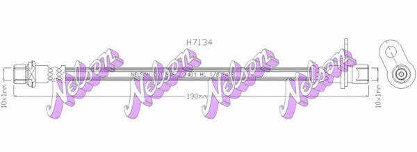 Brovex-Nelson H7134 Гальмівний шланг H7134: Приваблива ціна - Купити у Польщі на 2407.PL!