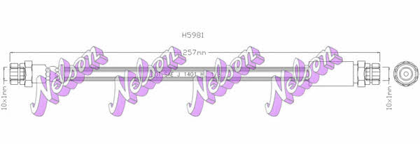 Brovex-Nelson H5981 Bremsschlauch H5981: Kaufen Sie zu einem guten Preis in Polen bei 2407.PL!