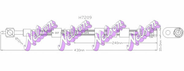 Brovex-Nelson H7209 Bremsschlauch H7209: Kaufen Sie zu einem guten Preis in Polen bei 2407.PL!