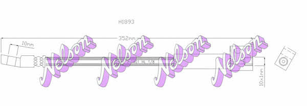 Brovex-Nelson H1893 Przewód hamulcowy elastyczny H1893: Dobra cena w Polsce na 2407.PL - Kup Teraz!