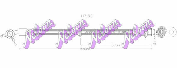 Brovex-Nelson H7193 Przewód hamulcowy elastyczny H7193: Dobra cena w Polsce na 2407.PL - Kup Teraz!