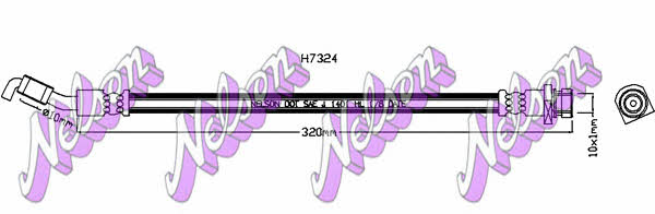 Brovex-Nelson H7324 Тормозной шланг H7324: Отличная цена - Купить в Польше на 2407.PL!