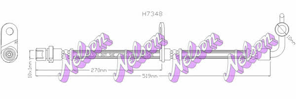 Brovex-Nelson H7348 Гальмівний шланг H7348: Приваблива ціна - Купити у Польщі на 2407.PL!