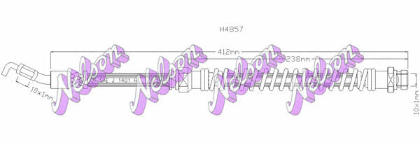 Brovex-Nelson H4857 Гальмівний шланг H4857: Приваблива ціна - Купити у Польщі на 2407.PL!