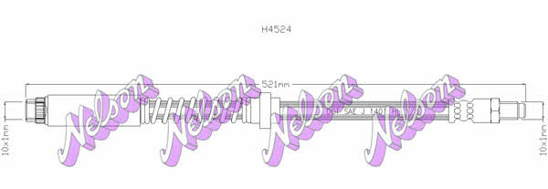 Brovex-Nelson H4524 Гальмівний шланг H4524: Приваблива ціна - Купити у Польщі на 2407.PL!