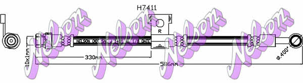 Brovex-Nelson H7411 Brake Hose H7411: Buy near me in Poland at 2407.PL - Good price!