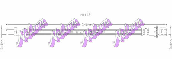 Brovex-Nelson H1442 Przewód hamulcowy elastyczny H1442: Dobra cena w Polsce na 2407.PL - Kup Teraz!