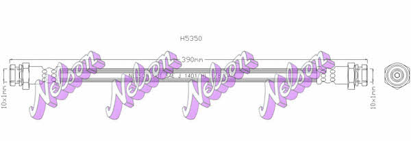 Brovex-Nelson H5350 Przewód hamulcowy elastyczny H5350: Atrakcyjna cena w Polsce na 2407.PL - Zamów teraz!