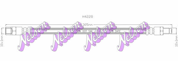 Brovex-Nelson H4228 Przewód hamulcowy elastyczny H4228: Dobra cena w Polsce na 2407.PL - Kup Teraz!