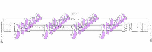 Brovex-Nelson H1035 Гальмівний шланг H1035: Приваблива ціна - Купити у Польщі на 2407.PL!