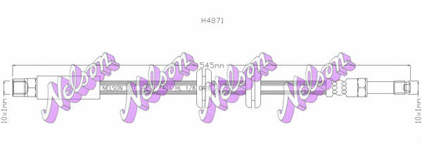 Brovex-Nelson H4871 Гальмівний шланг H4871: Приваблива ціна - Купити у Польщі на 2407.PL!