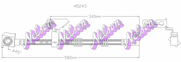 Brovex-Nelson H5243 Brake Hose H5243: Buy near me at 2407.PL in Poland at an Affordable price!