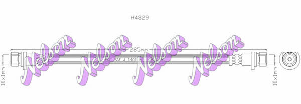 Brovex-Nelson H4829Q Гальмівний шланг H4829Q: Приваблива ціна - Купити у Польщі на 2407.PL!