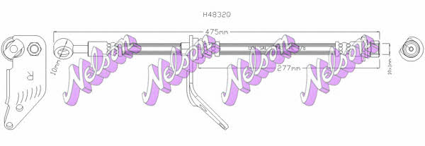 Brovex-Nelson H4832Q Brake Hose H4832Q: Buy near me in Poland at 2407.PL - Good price!