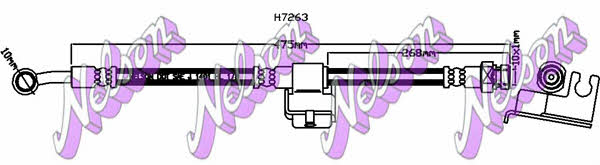 Brovex-Nelson H7263 Гальмівний шланг H7263: Приваблива ціна - Купити у Польщі на 2407.PL!