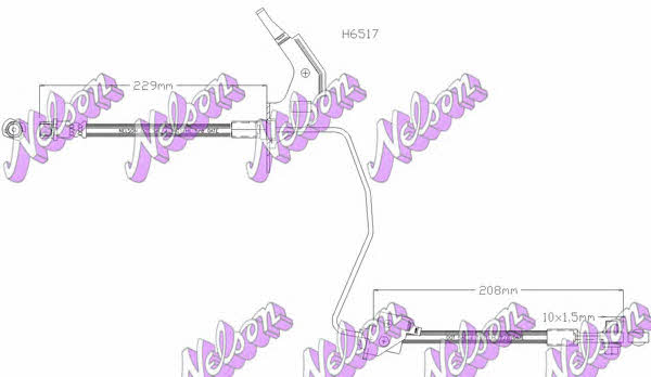Brovex-Nelson H6517Q Тормозной шланг H6517Q: Отличная цена - Купить в Польше на 2407.PL!