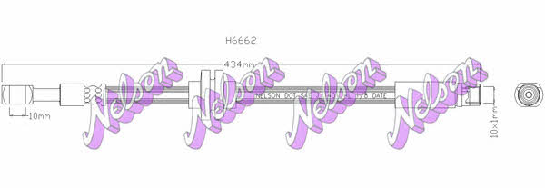 Brovex-Nelson H6662 Brake Hose H6662: Buy near me in Poland at 2407.PL - Good price!