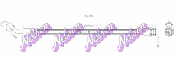 Brovex-Nelson H5391 Тормозной шланг H5391: Отличная цена - Купить в Польше на 2407.PL!