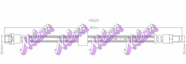 Brovex-Nelson H5620 Гальмівний шланг H5620: Приваблива ціна - Купити у Польщі на 2407.PL!