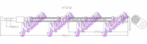 Brovex-Nelson H7242 Przewód hamulcowy elastyczny H7242: Atrakcyjna cena w Polsce na 2407.PL - Zamów teraz!