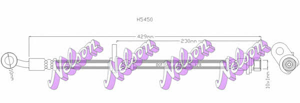 Brovex-Nelson H5450 Brake Hose H5450: Buy near me in Poland at 2407.PL - Good price!