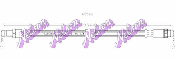 Brovex-Nelson H5595 Brake Hose H5595: Buy near me in Poland at 2407.PL - Good price!