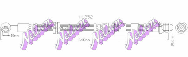 Brovex-Nelson H6252 Bremsschlauch H6252: Kaufen Sie zu einem guten Preis in Polen bei 2407.PL!