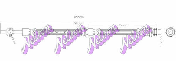 Brovex-Nelson H5596 Brake Hose H5596: Buy near me in Poland at 2407.PL - Good price!