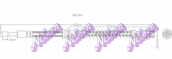 Brovex-Nelson H6526 Гальмівний шланг H6526: Приваблива ціна - Купити у Польщі на 2407.PL!