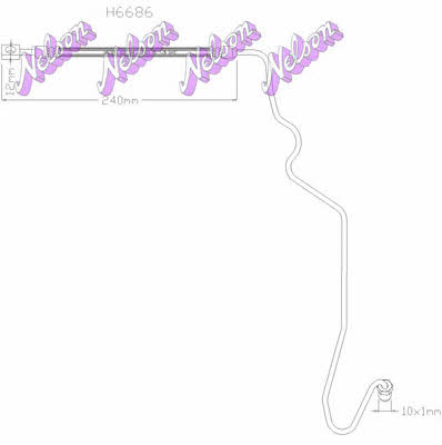 Brovex-Nelson H6686 Тормозной шланг H6686: Отличная цена - Купить в Польше на 2407.PL!