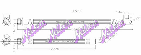 Brovex-Nelson H7231Q Bremsschlauch H7231Q: Kaufen Sie zu einem guten Preis in Polen bei 2407.PL!