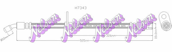 Brovex-Nelson H7343 Brake Hose H7343: Buy near me in Poland at 2407.PL - Good price!