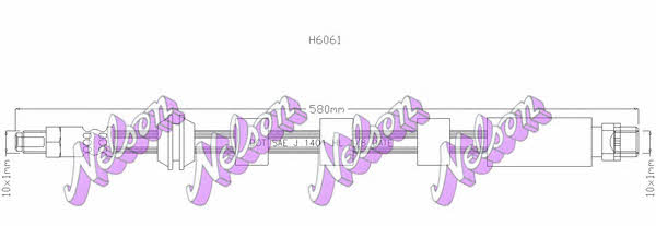 Brovex-Nelson H6061 Brake Hose H6061: Buy near me in Poland at 2407.PL - Good price!