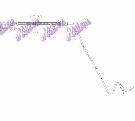 Brovex-Nelson H7173 Przewód hamulcowy elastyczny H7173: Dobra cena w Polsce na 2407.PL - Kup Teraz!