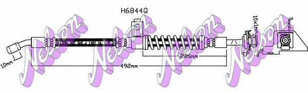 Brovex-Nelson H6844Q Brake Hose H6844Q: Buy near me in Poland at 2407.PL - Good price!