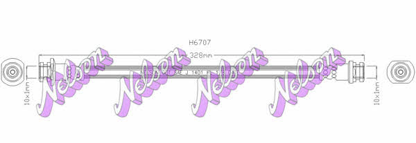 Brovex-Nelson H6707 Przewód hamulcowy elastyczny H6707: Dobra cena w Polsce na 2407.PL - Kup Teraz!